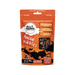 All Barks Aussie Nibbles Kangaroo & Vension 100g (Approx. 80 Nibbles)
