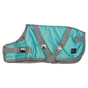 Zeez Supreme Dog Coat Mint Green/ Grey
