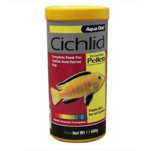 Cichlid Floating Pellet Food 2mm 480g Fish Food 11543 Aquarium Aqua One